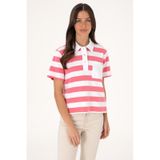 U.S. Polo Assn. Kadın Pembe Cepli Polo Yaka Tişört 50306713-vr167