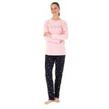 U.S. Polo Assn. Kadın Pembe Pijama Takım 50318885-VR041