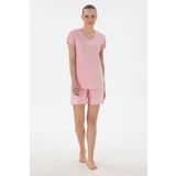 U.S. Polo Assn. Kadın Pembe Pijama Takımı 50312915-VR041