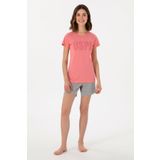 U.S. Polo Assn. Kadın Pembe Pijama Takımı 50312917-VR041