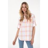 U.S. Polo Assn. Kadın Pembe Uzun Kollu Tunik Gömlek 50299591-VR167 - Koyu Pembe - 36