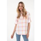 U.S. Polo Assn. Kadın Pembe Uzun Kollu Tunik Gömlek 50299591-VR167