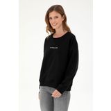 U.S. Polo Assn. Kadın Siyah Bisiklet Yaka Sweatshirt 50296945-vr046