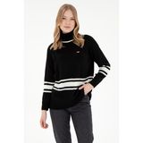 U.S. Polo Assn. Kadın Siyah Boğazlı Kazak 50297111-VR046
