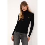 U.S. Polo Assn. Kadın Siyah Boğazlı Kazak 50314756-VR046 - 2XL