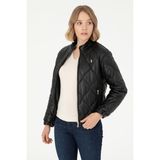 U.s. Polo Assn. Kadın Siyah Deri Mont-Kaban 50297262-001 - 40 - 001 Siyah - Dropsuz