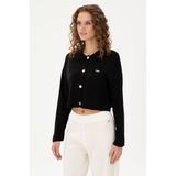 U.S. Polo Assn. Kadın Siyah Hırka (triko) 50297152-VR046, L