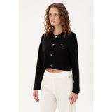 U.S. Polo Assn. Kadın Siyah Hırka (Triko) 50297152-VR046 - M