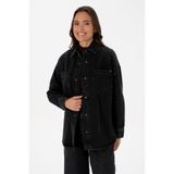 U.S. Polo Assn. Kadın Siyah Jean Gömlek 50309856-DN0027