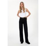 U.S. Polo Assn. Kadın Siyah Loose Fit Jean Pantolon 50308350-DN0027 - Black - 42 - Dropsuz
