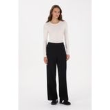 U.S. Polo Assn. Kadın Siyah Loose Fit Triko Pantolon 50314777-VR046