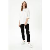 U.S. Polo Assn. Kadın Siyah Mom High Waist Fit Jean Pantolon 50272278-dn0027