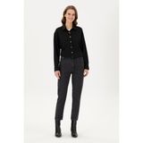 U.S. Polo Assn. Kadın Siyah Mom High Waist Fit Jean Pantolon 50295350-DN0027 - 40 - Black - Dropsuz