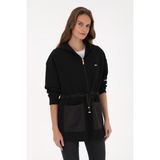 U.S. Polo Assn. Kadın Siyah Örme Hırka 50318098-VR046
