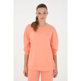 U.S. Polo Assn. Kadın Somon Bisiklet Yaka Sweatshirt 50297369-VR047
