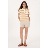 U.S. Polo Assn. Kadın Taş Dokuma Şort 50300653-VR049 - Taş1 - 38