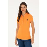 U.S. Polo Assn. Kadın Turuncu Basic Polo Yaka Tişört 50280060-VR051 - XS - Turuncu1