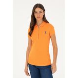 U.S. Polo Assn. Kadın Turuncu Basic Polo Yaka Tişört 50280060-VR051