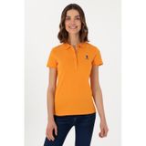 U.S. Polo Assn. Kadın Turuncu Basic Polo Yaka Tişört 50300896-vr051