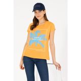 U.s. Polo Assn. Kadın Turuncu Tişört 50262950-vr051