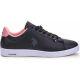 U.S. Polo Assn. Kadın Unisex Siyah Sneaker Suni Deri Poliüretan Tabanlı Günlük Ayakkabı