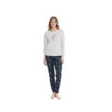 U.S. Polo Assn. Kadın Uzun Kollu Yuvarlak Yaka Pijama Takımı S25118
