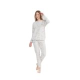 U.S. Polo Assn. Kadın Uzun Kollu Yuvarlak Yaka Pijama Takımı S25120