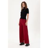 U.S. Polo Assn. Kadın Vişne Loose Fit Triko Pantolon 50297151-vr223