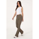 U.S. Polo Assn. Kadın Vizon Yüksek Bel İspanyol Paça Tayt 50300740-VR052 - XL - Vizon1