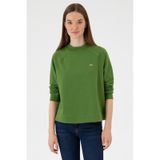 U.S. Polo Assn. Kadın Yeşil Regular Bisiklet Yaka Basic Sweatshırt 50313610-VR054
