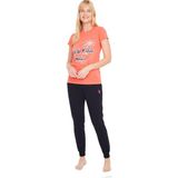 U.s. Polo Assn. Kadın Yuvarlak Yaka Pijama Takımı 16878 - M - Kırmızı
