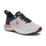 U.S. Polo Assn. Kadınlar İçin Pembe Spor Ayakkabı Düz Taban ve Tekstil Malzeme ile Şık Seçim