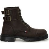 U.S. Polo Assn. Kahverengi Erkek Biker Bot Petros 3pr PVC Malzeme ile Şık Tasarım