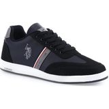 U.S. Polo Assn. Kares Wt Erkek Spor Ayakkabı Microfiber Malzeme ile Düz Taban 43 Numaralı Siyah