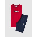 U.S. Polo Assn. Kırmızı Erkek Çocuk Baskılı Pijama Takımı G083SZ0HF.000.US2402