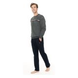 U.S. POLO ASSN. Kışlık Uzun Kol Pijama Takım, 2XL, PRA-13063486-249908, Antrasit, erkek
