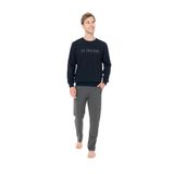 U.S. POLO ASSN. Kışlık Uzun Kol Pijama Takımı, 2XL, LK&18934, Lacivert, Erkek