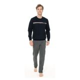 U.S. POLO ASSN. Kışlık Uzun Kol Pijama, XL, PRA-13063486-249908, Lacivert, Erkek