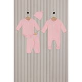 U.S. Polo Assn. Kız Bebek 4lu Zıbın Seti A.pembe - Açık Pembe