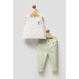 U.S. Polo Assn. Kız Bebek Beyaz Pijama Takım 50322908-VR013