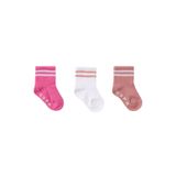 U.S. Polo Assn. Kız Bebek Çorap, Pembe, 6-12 Ay, 3'lü Set