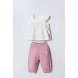 U.S. Polo Assn. Kız Bebek Eşofman Takımı, Mor, 6-9 Ay