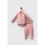 U.s.polo Assn Kız Bebek Gömlek Pijama Takımı - Açık Pembe - 18-24