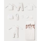 U.S. Polo Assn. Kız Bebek Hastane Çıkışı 10’lu Set – %96 Pamuk %4 Elastan Kaşkorse – 0-3 Ay - 0 - 3 Ay - Beyaz