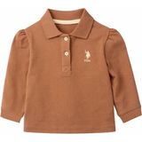 U.s. Polo Assn Kız Bebek Kahverengi T-Shirt USB3051-B-V3 - Kapuçino - 3 Yaş
