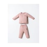 U.S. Polo Assn. Kız Bebek Pembe Eşofman Takımı, 6-9 Ay