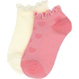 U.S. Polo Assn. Kız Çocuk 2'li Patik Çorap 50311329-VR041 - 9 - 10 Yaş - Pembe-01