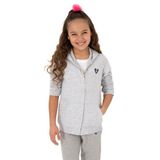 U.S. Polo Assn. Kız Çocuk Açık Gri Melanj Hırka (Örme) 50316873-VR091