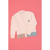 U.s. Polo Assn. Kız Çocuk Açık Pembe Hırka (Triko) 50316267-VR078 - 5 - 6 Yaş
