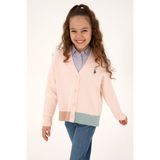 U.S. Polo Assn. Kız Çocuk Açık Pembe Triko Hırka 50316267-VR078 - 7 - 8 Yaş